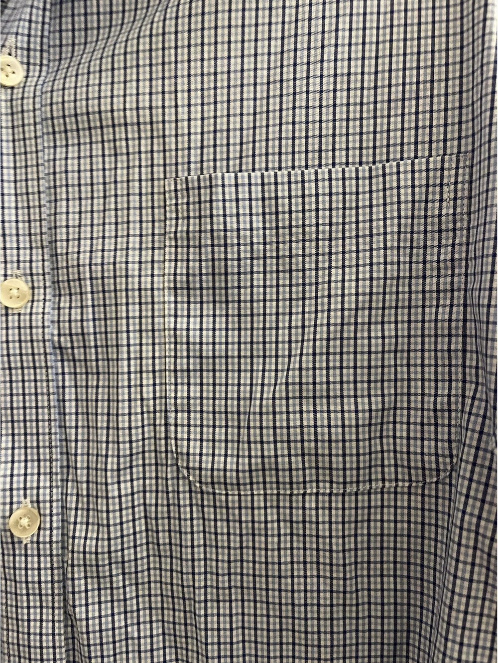 LIKE NEW | Van Heusen | M | Mens Blue Check Long Sleeve Shirt - Picture 8 of 10